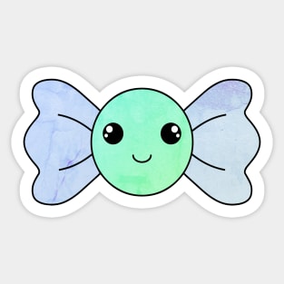 Pastel Watercolor Kawaii Mint Candy Sticker